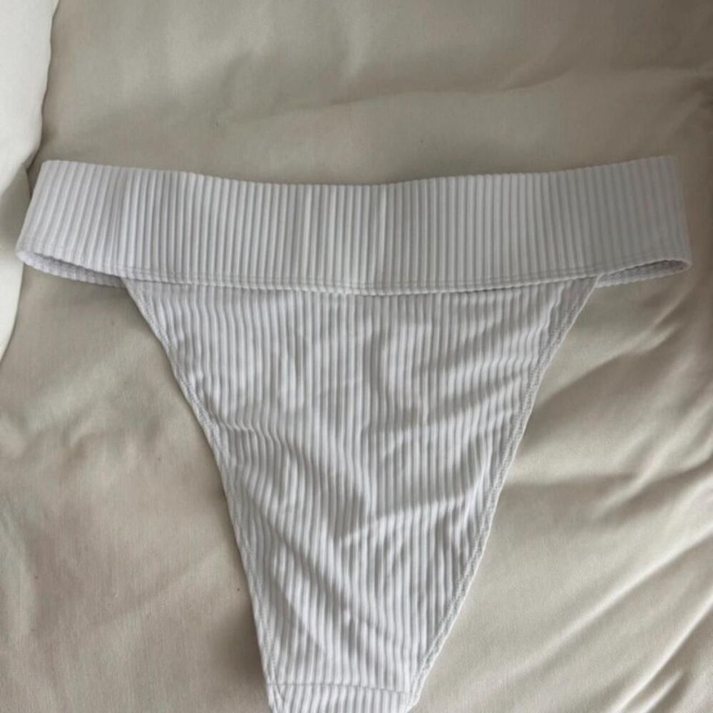 Forever-21 Women's White Bikini-and-tankini-bottoms